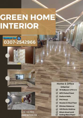 3D Wallpaper,Wooden & Vinyl Floor,Blinds,WPC & PVC Panel,kitchen & Woo
