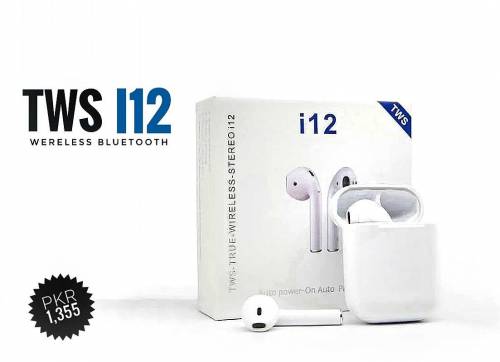 i12 TWS Wireless Bluetooth 5.0 Earphone Sports Sweatproof