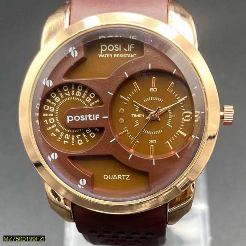 men's steel analog watch