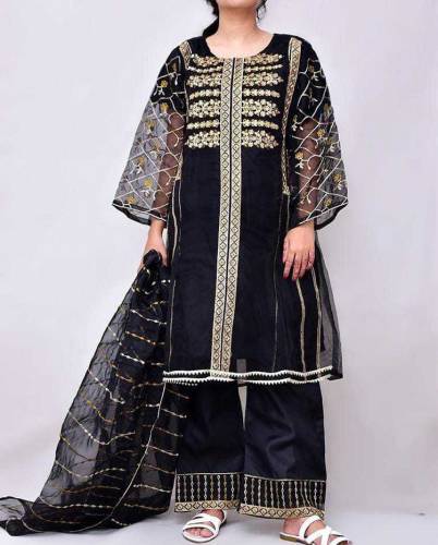 3pc women's suit silk katan شادیوں کے لیے بہترین تحفہ 