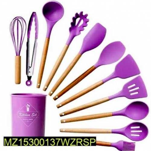 12Pcs Silicone Kitchen Utensil Set 