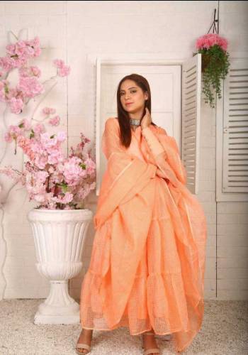 2 Pcs Women's Unstitched Organza Embroidered Suit