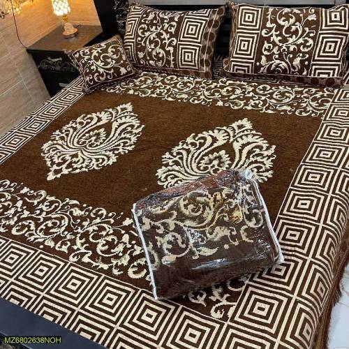 4pcs velvet jaquard bedsheet