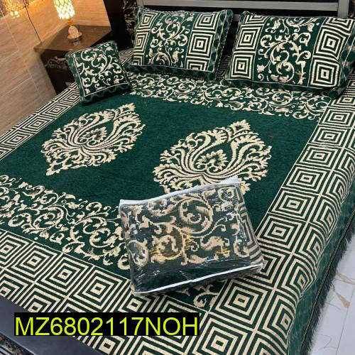 4pcs velvet jaquard bedsheet