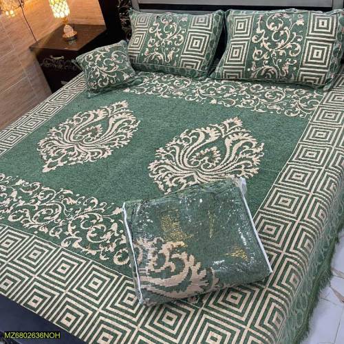 4pcs velvet jaquard bedsheet