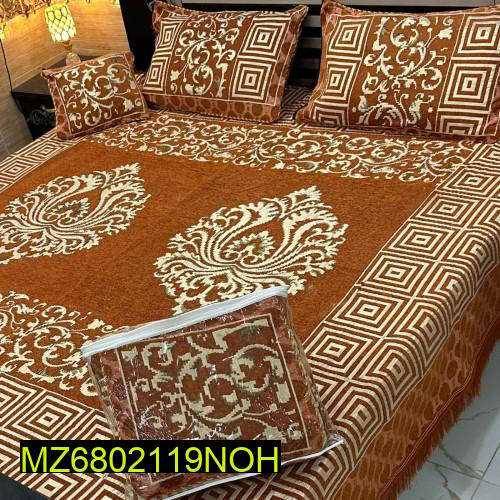 4pcs velvet jaquard bedsheet