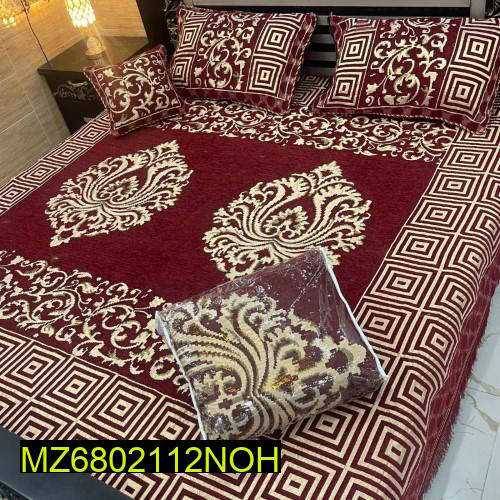4pcs velvet jaquard bedsheet