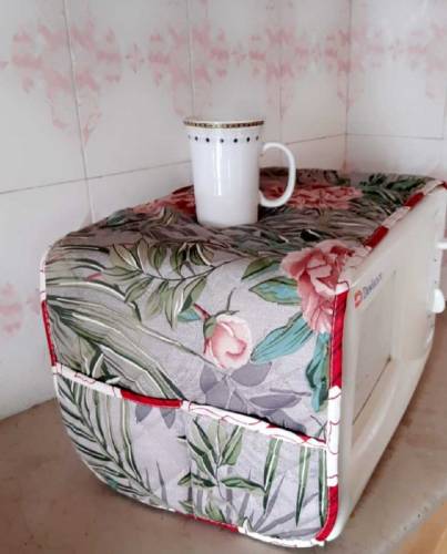 *QUILTED PRINTED/PLAIN FRIDGE COVER*