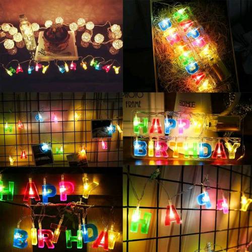 Birthday name with  lights