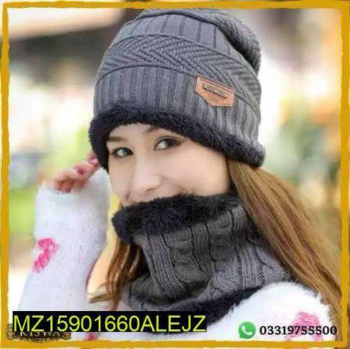•  Fabric: Wool•  1 x Cap•  1 x Warmer•  Size: Standard•  Double-Layer