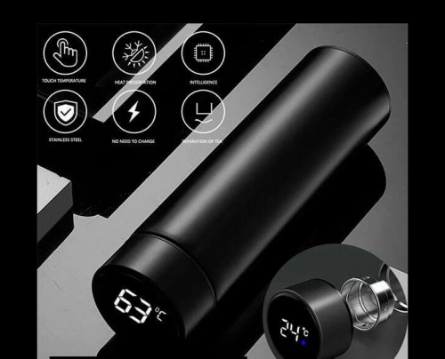 Temperature Bottle With LED Display 500Ml