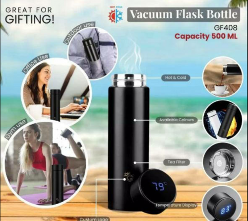 Temperature Bottle With LED Display 500Ml