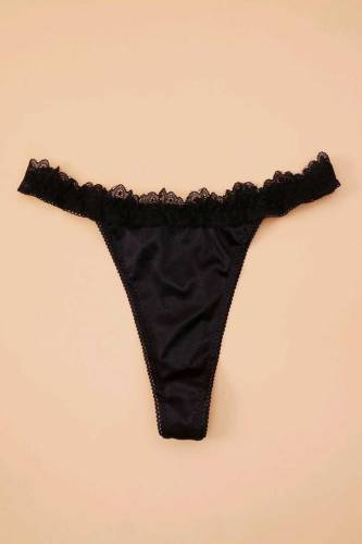 Soft Thin Net Lace Thong Panty