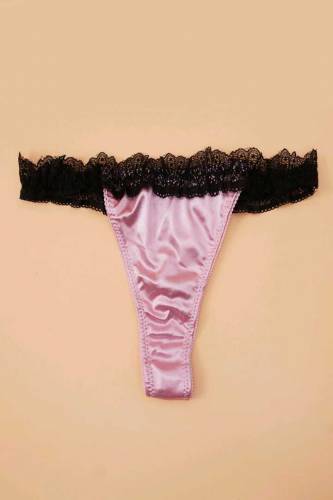 Soft Thin Net Lace Thong Panty