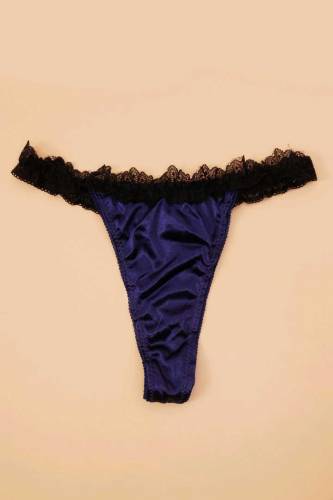 Soft Thin Net Lace Thong Panty
