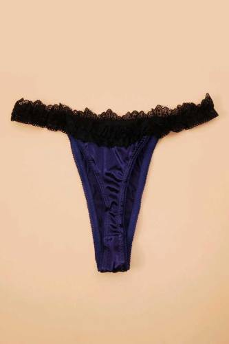 Soft Thin Net Lace Thong Panty