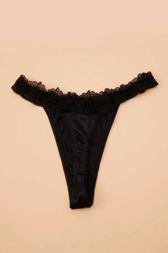 Soft Thin Net Lace Thong Panty