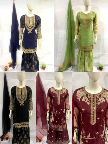 3pc organza suit 