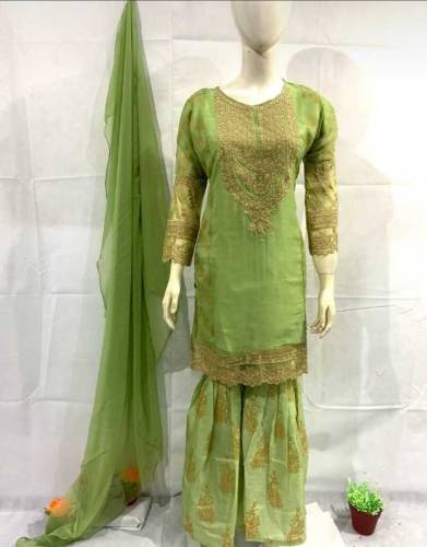 3pc organza suit 