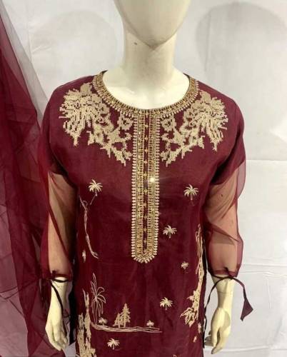 3pc organza suit 