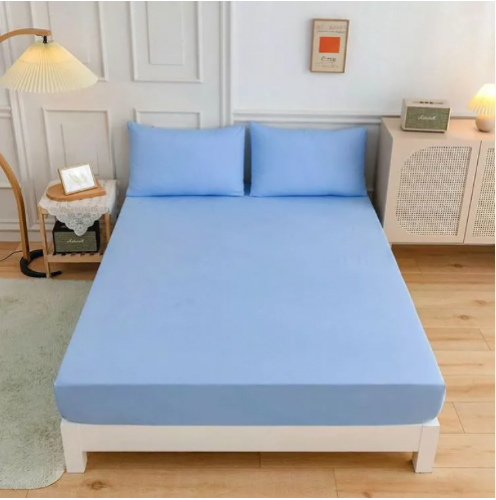 Stretch Jersey Fitted Bed Sheet 100% cotton mattaress cover 