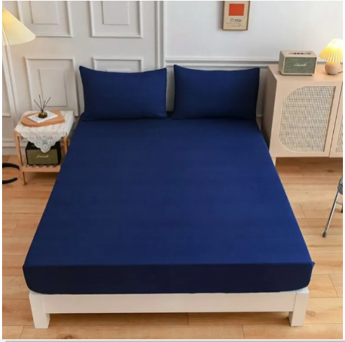 Stretch Jersey Fitted Bed Sheet 100% cotton mattaress cover 