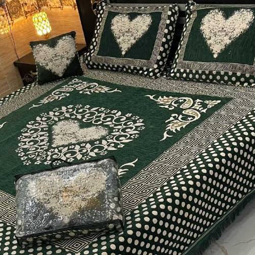 4Pc Velvet Jaquard Bedsheet