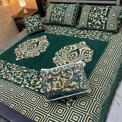4Pc Velvet Jaquard Bedsheet