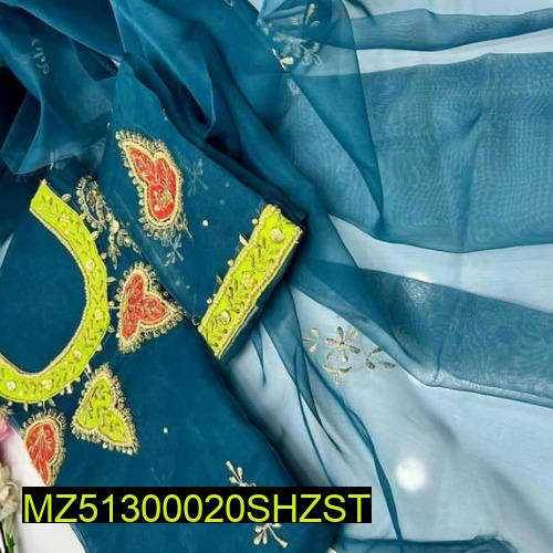 3pc Women's Unstiched Suit 