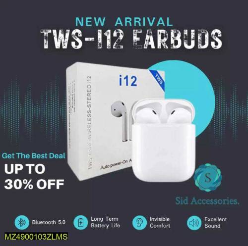 i12Tws wireless earbuds 