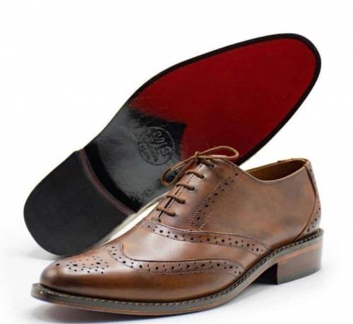 luxury leather Men’s shoes for attracting personality /tie shoes