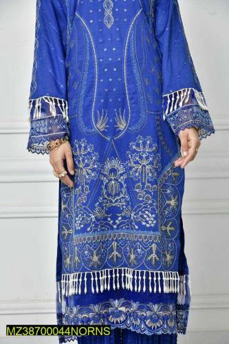 3 Pac norans lawn embroidered suit NPEC-P-R 10