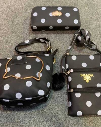 3pcs Dot Purse Set