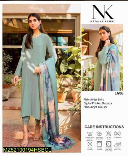 3 pcs suit katan silk suit