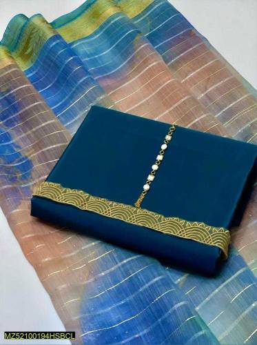 3 pcs suit katan silk suit