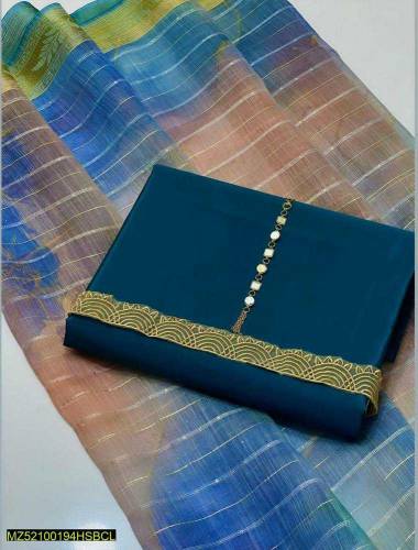 3 pcs suit katan silk suit