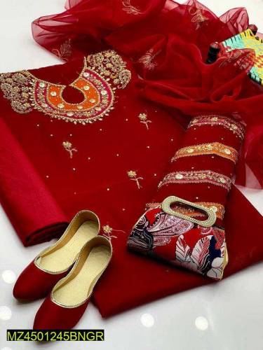 women's fancy suit with clutch and khussa 