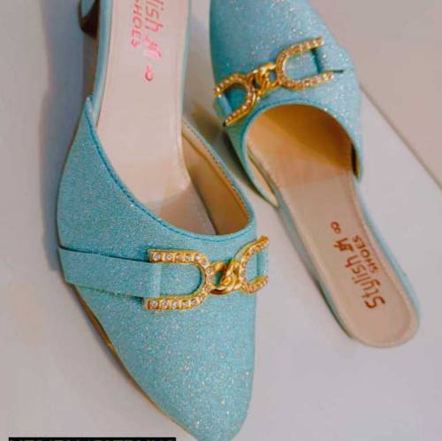 V Shaped Heels, Half Slipper Pumps 