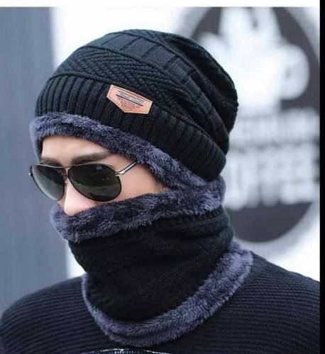 Wool Soft Cap with Neck Warmer
