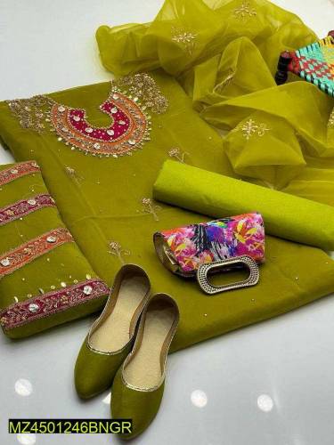 women's fancy suit with clutch and khussa 