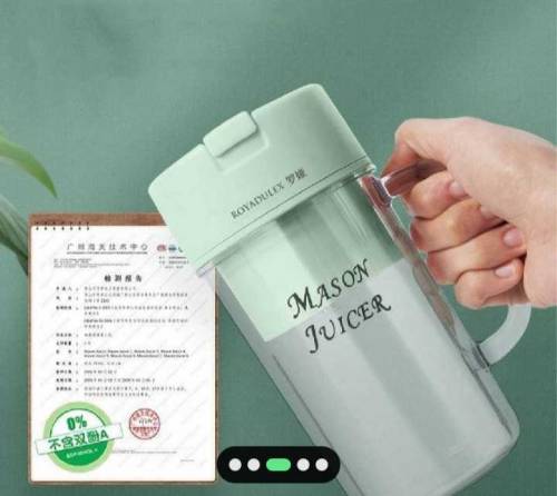 portable fruit juicer with straw