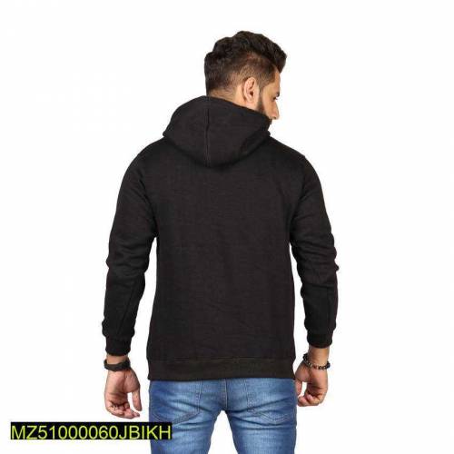 Men Fleece Plain Hoodies 