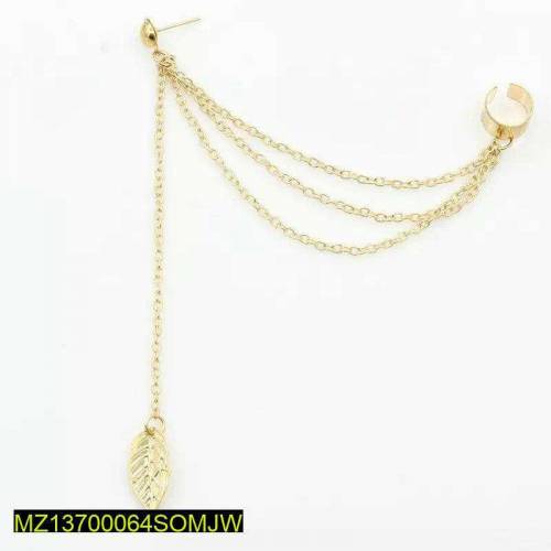 leaf design ear clip earring