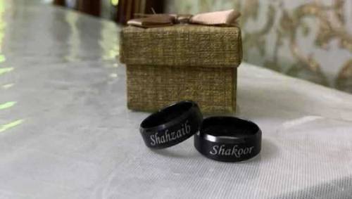 Customized Engraved Name _Band Rings