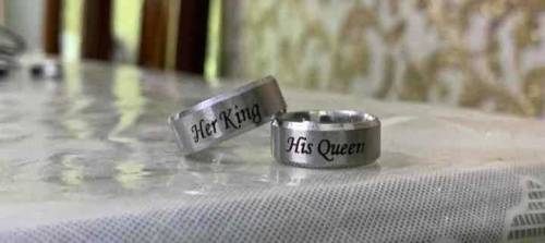 Customized Engraved Name _Band Rings