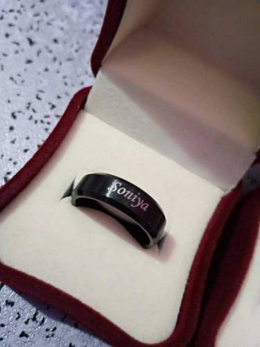 Customized Engraved Name _Band Rings
