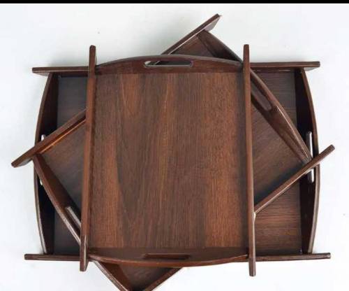 wooden 3 pieces tray set 