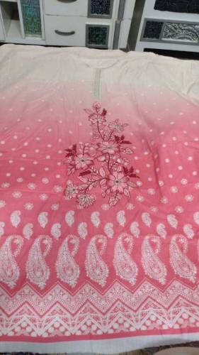 Maria b lawn suit with chiffon dupatta 