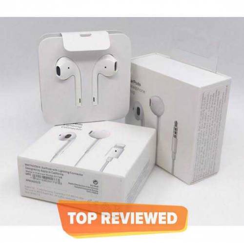Apple EarPods Headphones with Lightning Connector. Microphone.