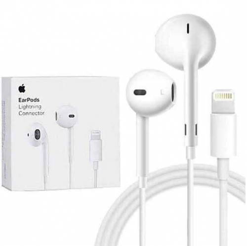 Apple EarPods Headphones with Lightning Connector. Microphone.